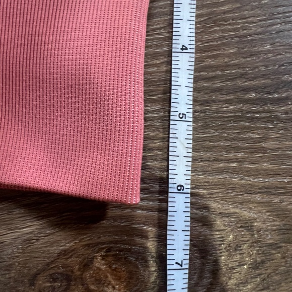 Lululemon Ebb to Train *Abstract Women's Sports Bra Copper Clay/Angel Wing, Sz 8 - Picture 7 of 8